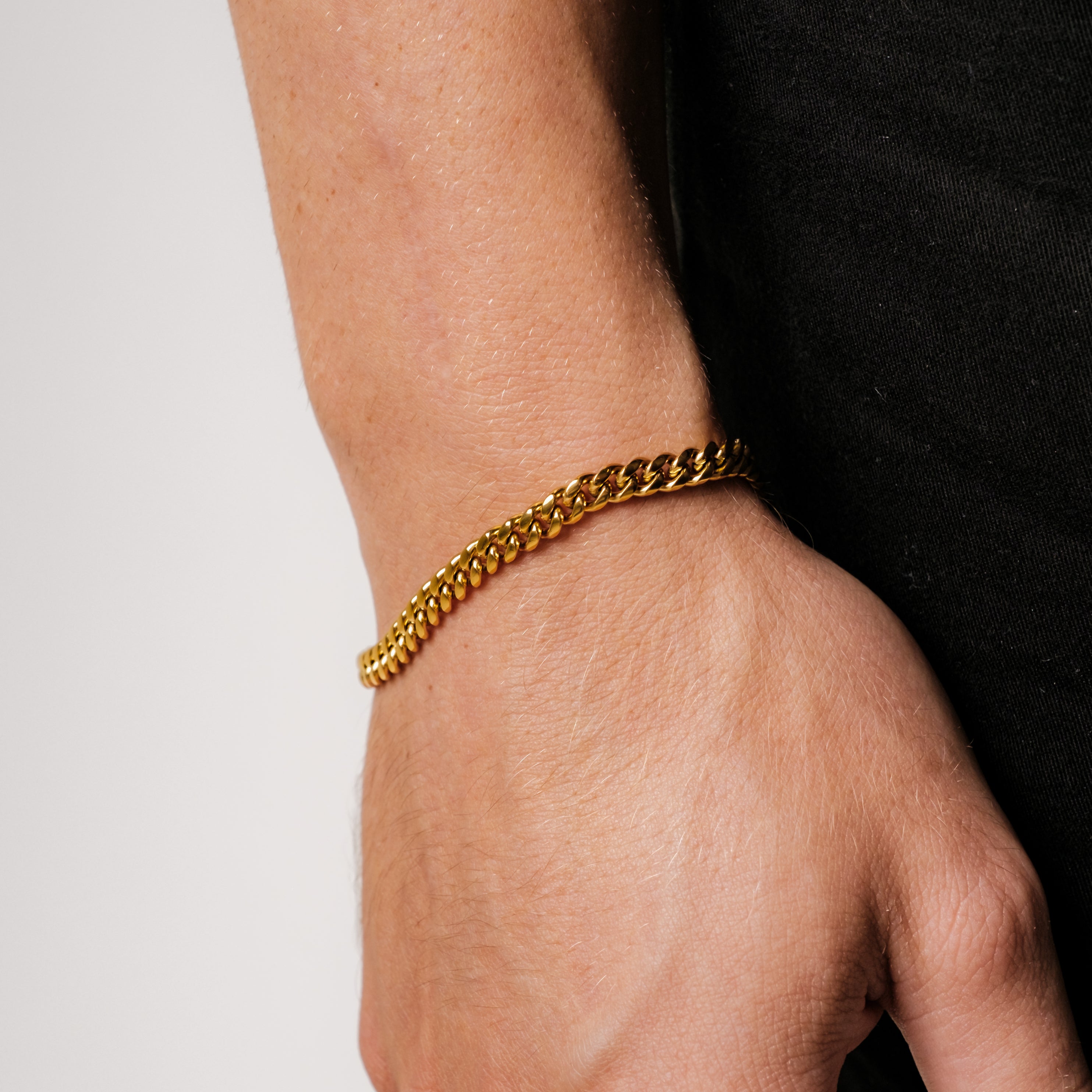Bracelet Cubain Élégant 5MM au Style Intemporel